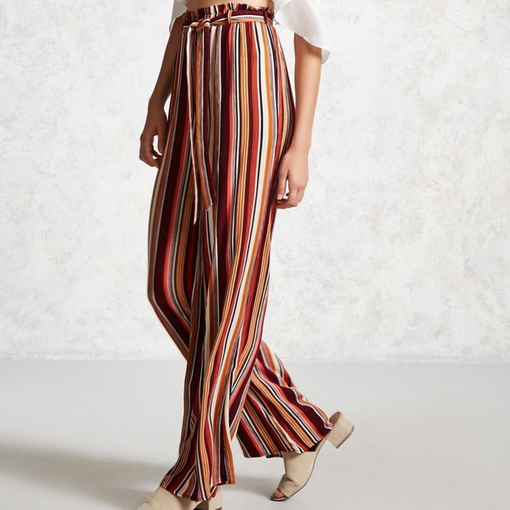 Forever 21 striped romper pant